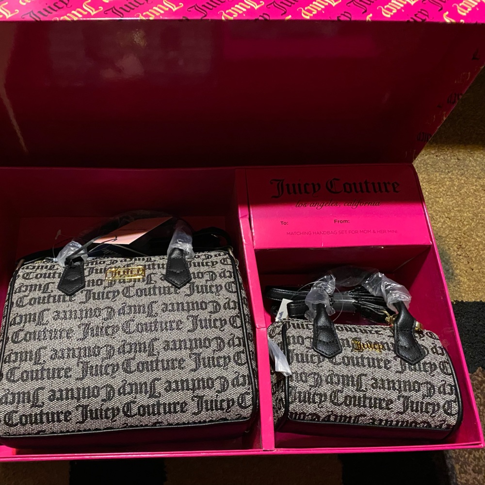 NEW juicy couture mommy and me bags